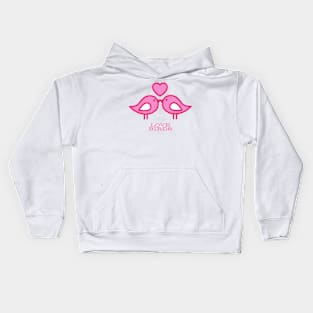 Valentine's Day Love Birds Lovebirds Kids Hoodie